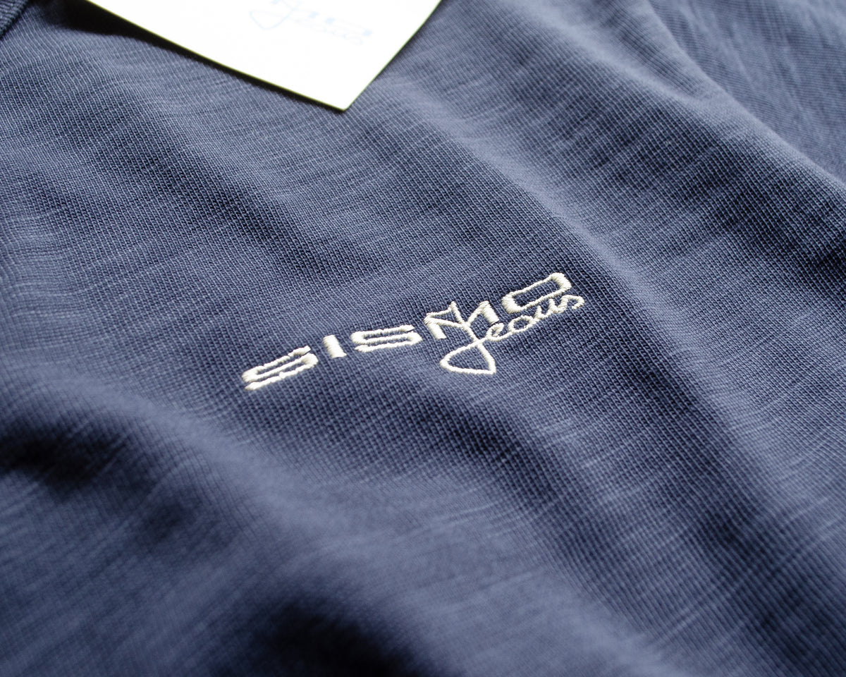 Sismo Lot 2002 "Logo" T-Shirt - Navy